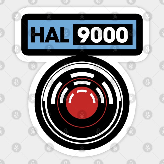 HAL 9000 Sticker by Fanisetas